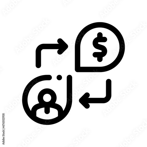business model line icon