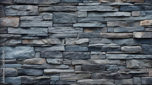 Stacked of a stone wall