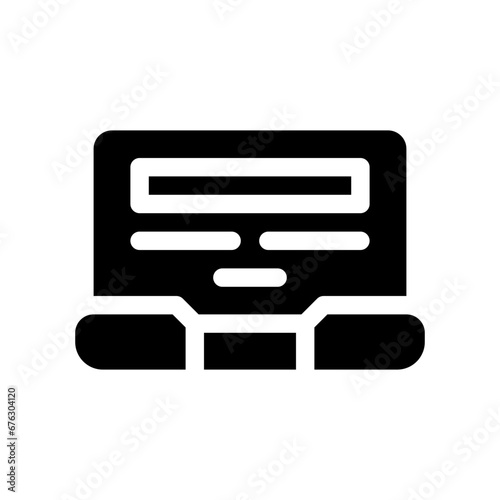 news glyph icon