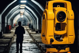 The construction of the tunnel Survey engineers use theodolite Total Station, robotic total station or 3D Laser Scanner.
