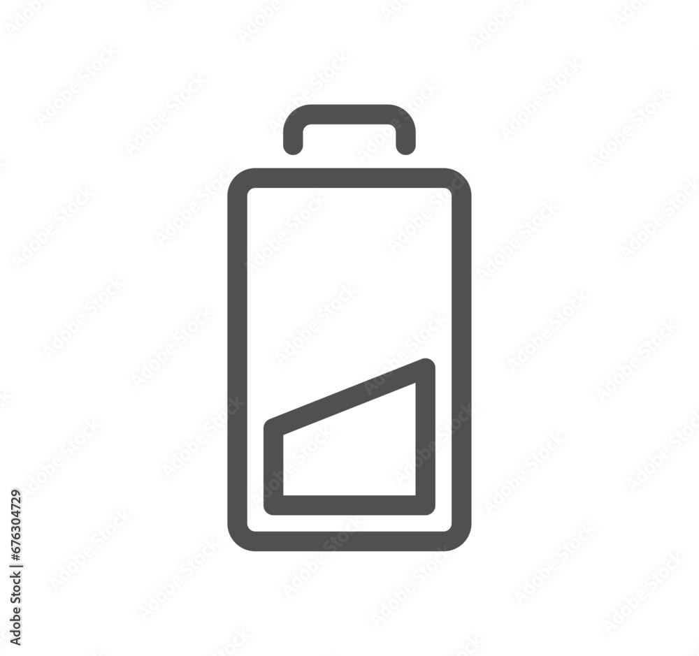Batteries related icon outline and linear vector. Batteries related icon outline and linear vector.