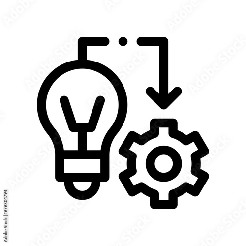 implementation line icon