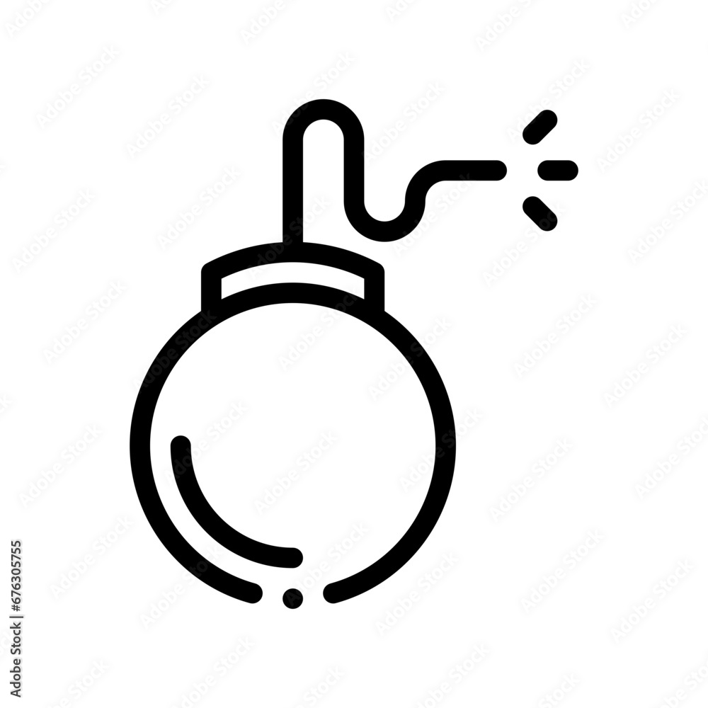bomb line icon bomb line icon