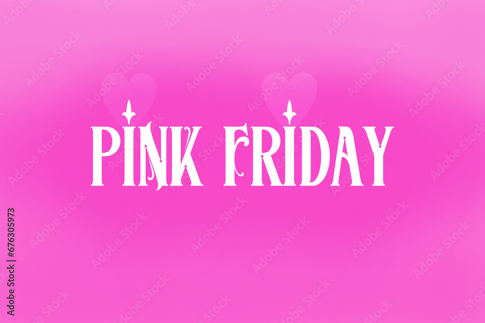 Funny Pink Friday shopping Panel