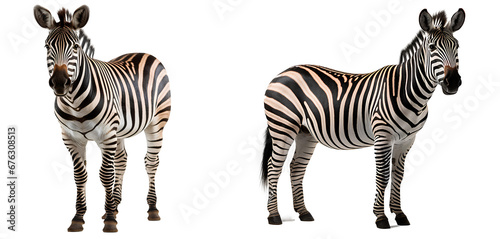 zebra png. zebras png. set of two zebras isolated png photo