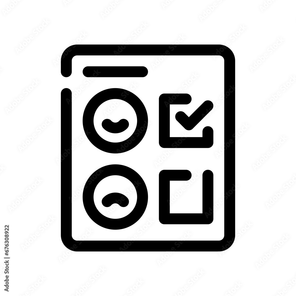 survey line icon survey line icon