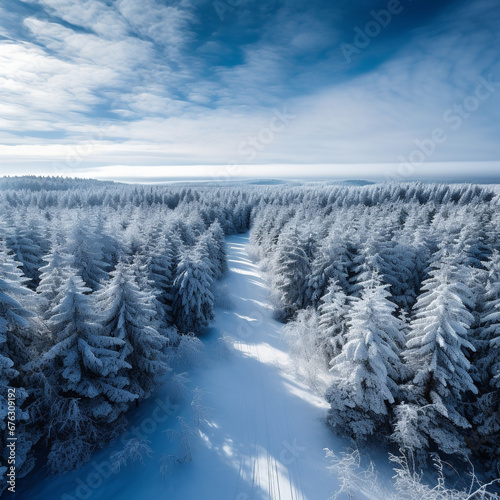 Beautiful winter season 8K HD photography