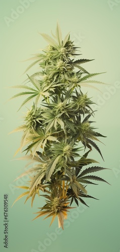 Bright and colorful marijuana poster