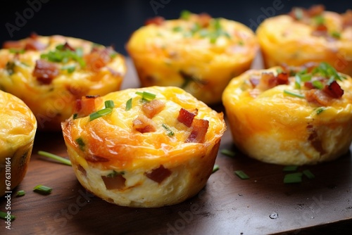 Morning Delight: Bacon and Cheddar Breakfast Egg Muffins photo
