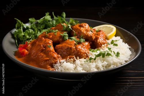 Spice Symphony: Indian Chicken Tikka Masala with Spiced Curry Sauce