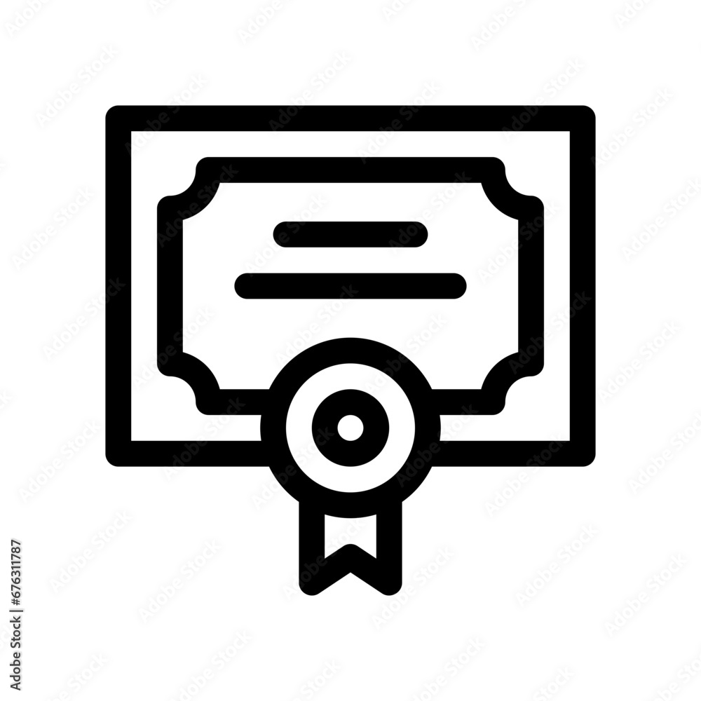 diploma line icon diploma line icon