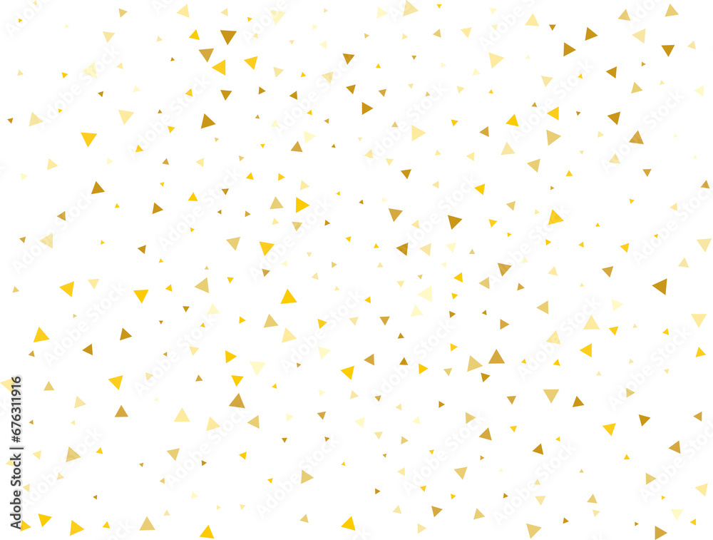 Holiday Golden Triangular Confetti Holiday Golden Triangular Confetti