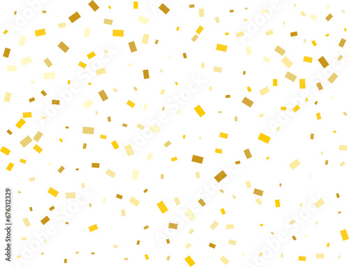 Luxury Gold Rectangular Confetti