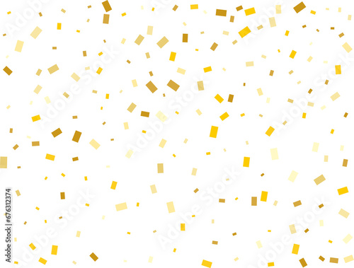 Luxury Gold Rectangular Confetti