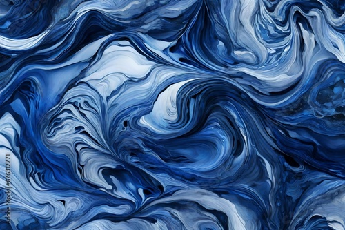 Sapphire serenity captured in the liquid strokes of time s brush.