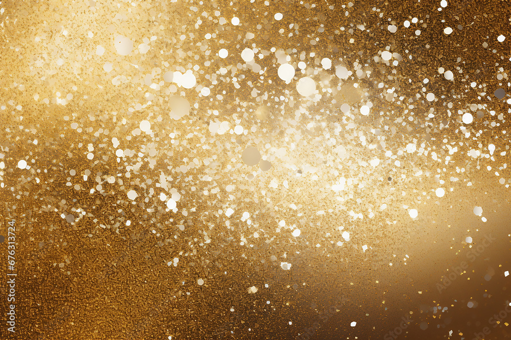 Christmas Golden Luxury Glitter Background
