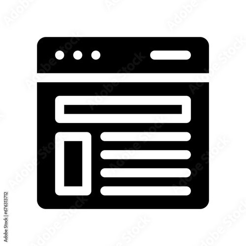 blogging glyph icon
