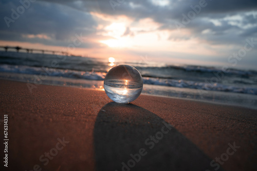 sunset on the beach