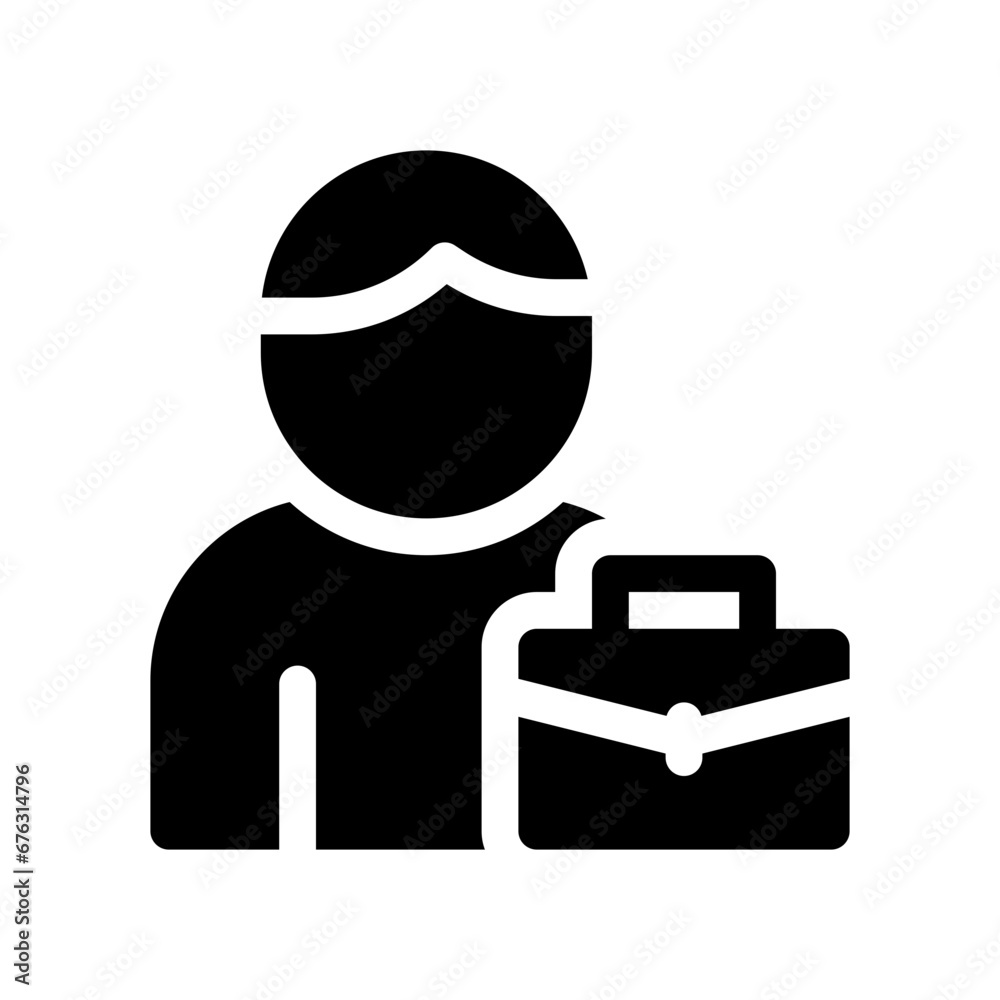 employee glyph icon