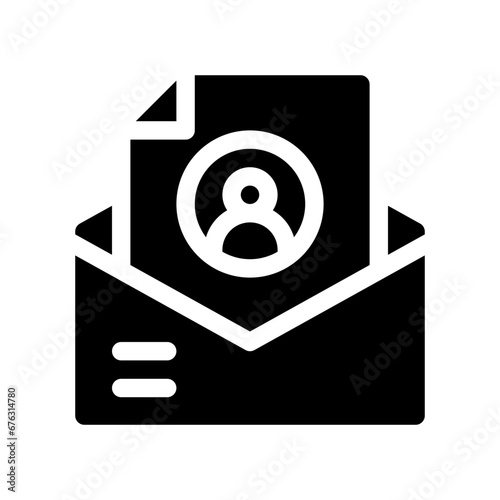 envelope glyph icon