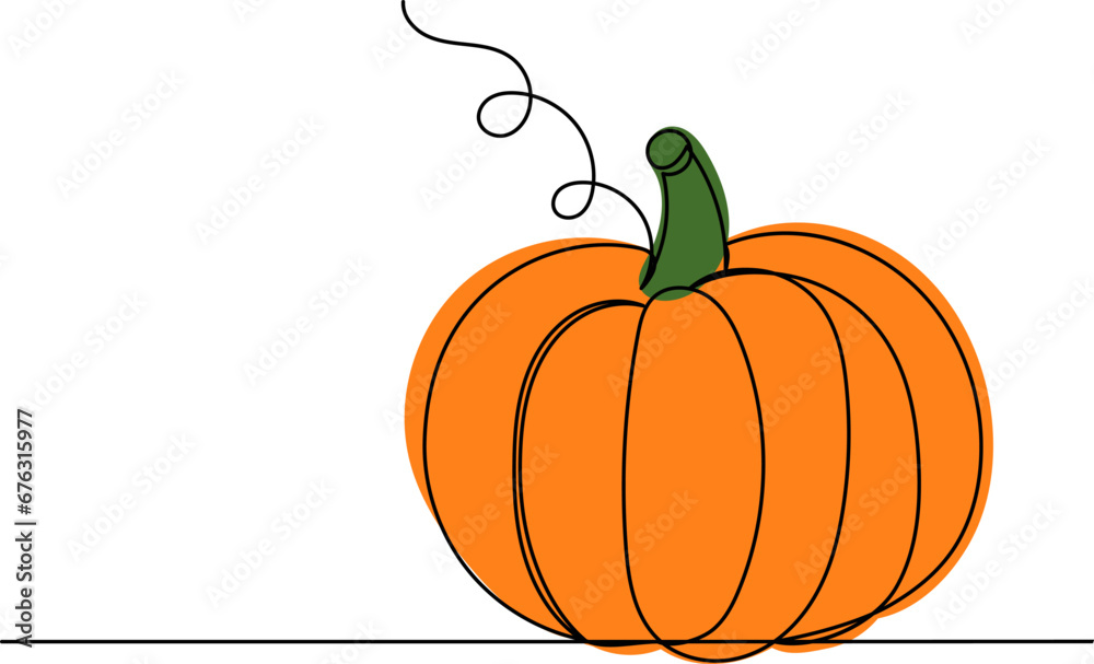 pumpkin sketch, continuous line drawing, vector pumpkin sketch, continuous line drawing, vector