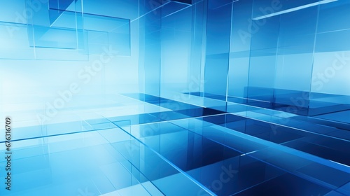 abstract Blue background of a light modern office interior,background for graphics