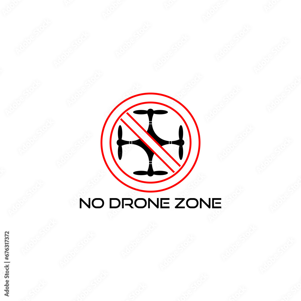 No drone zone icon isolated on transparent background No drone zone icon isolated on transparent background