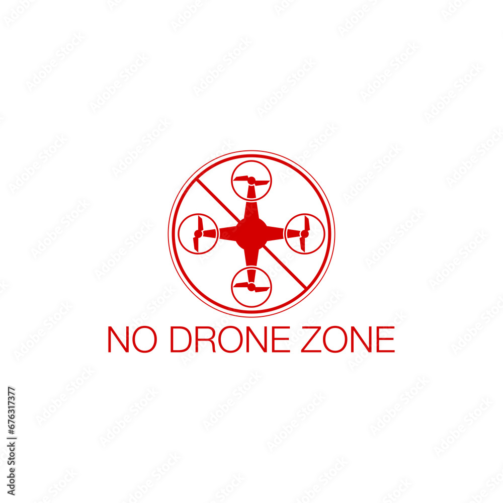 No drone zone icon isolated on transparent background No drone zone icon isolated on transparent background