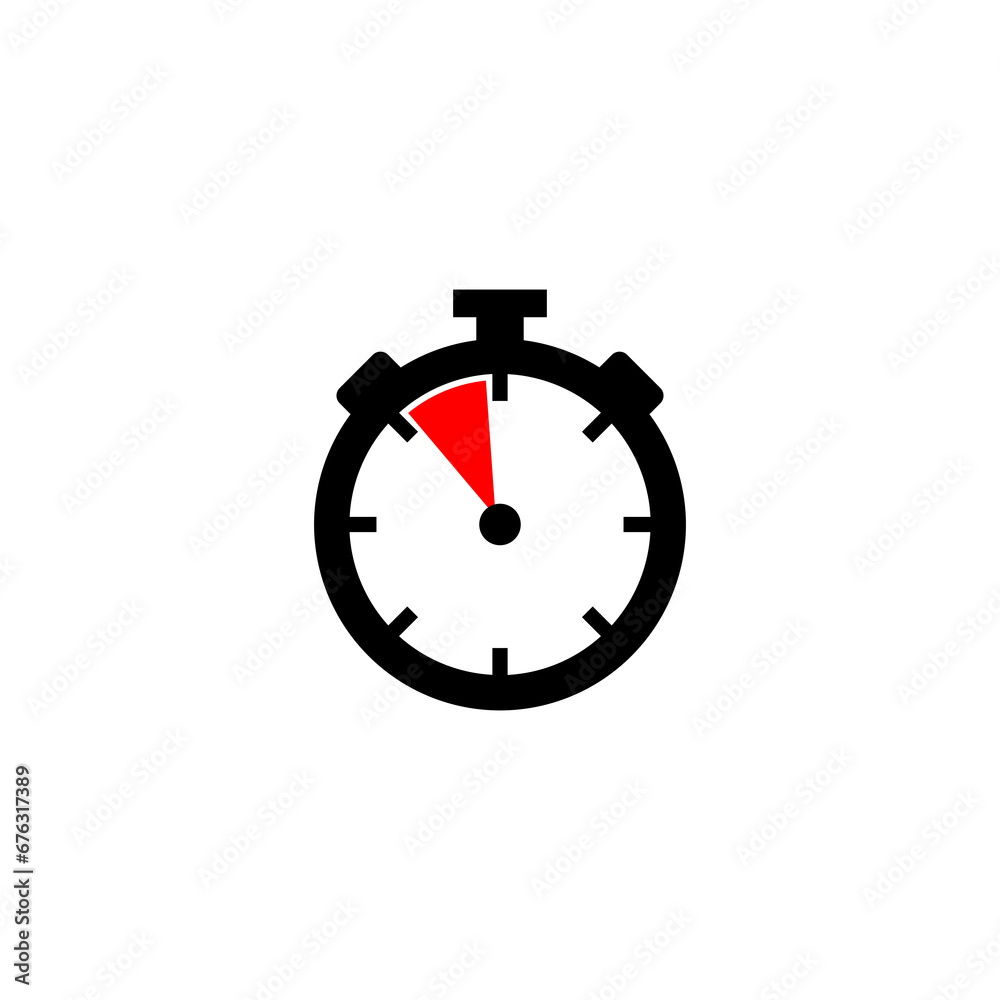 Stopwatch icon isolated on transparent background Stopwatch icon isolated on transparent background