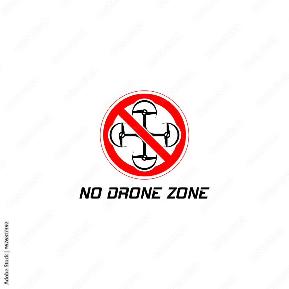 No drone zone icon isolated on transparent background No drone zone icon isolated on transparent background
