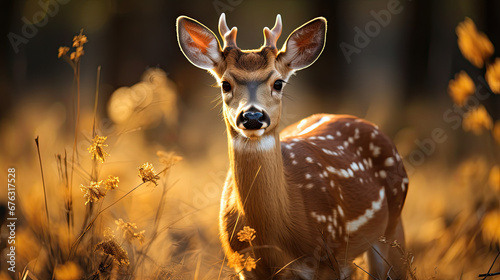 deer in the woods © reddish