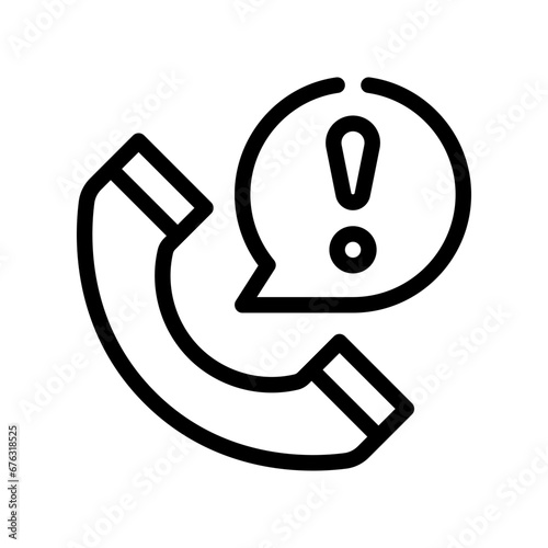 missed call line icon