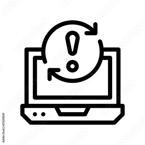 reboot line icon