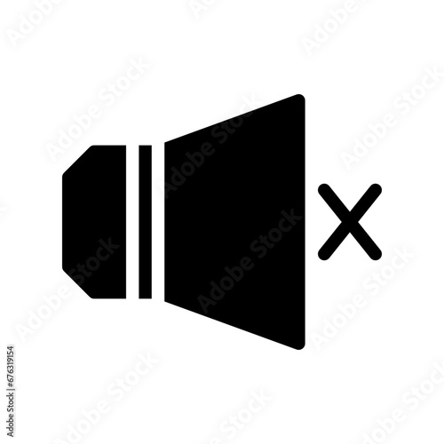mute glyph icon