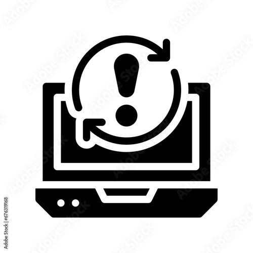 reboot glyph icon