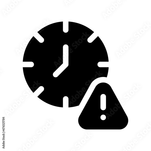 clock glyph icon