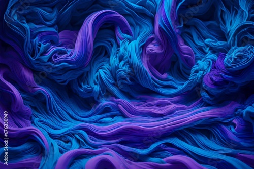 Neon blue and electric purple intermingling in a captivating neon liquid color fusion.