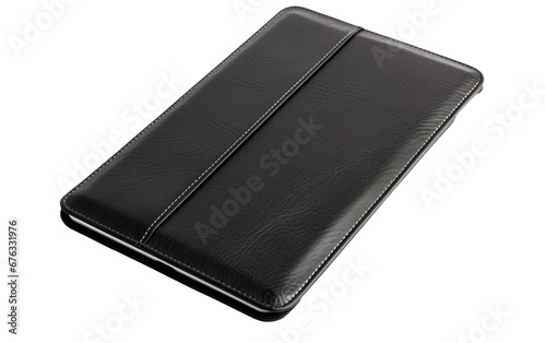 Attractive Black Real Photo of E Readers Case Isolated on Transparent Background PNG.