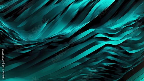 Abstract green background | Abstract sea green background with geometric pattern