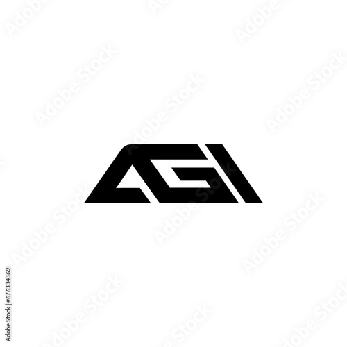 AGI Letter Design on White Background Template, a g i logo
