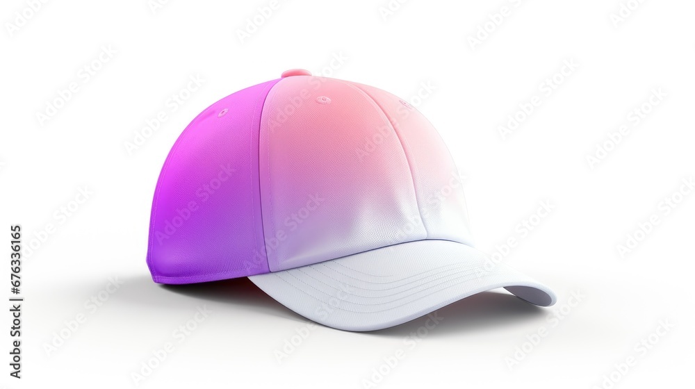 Cap side perspective view on isolated background Cap side perspective view on isolated background