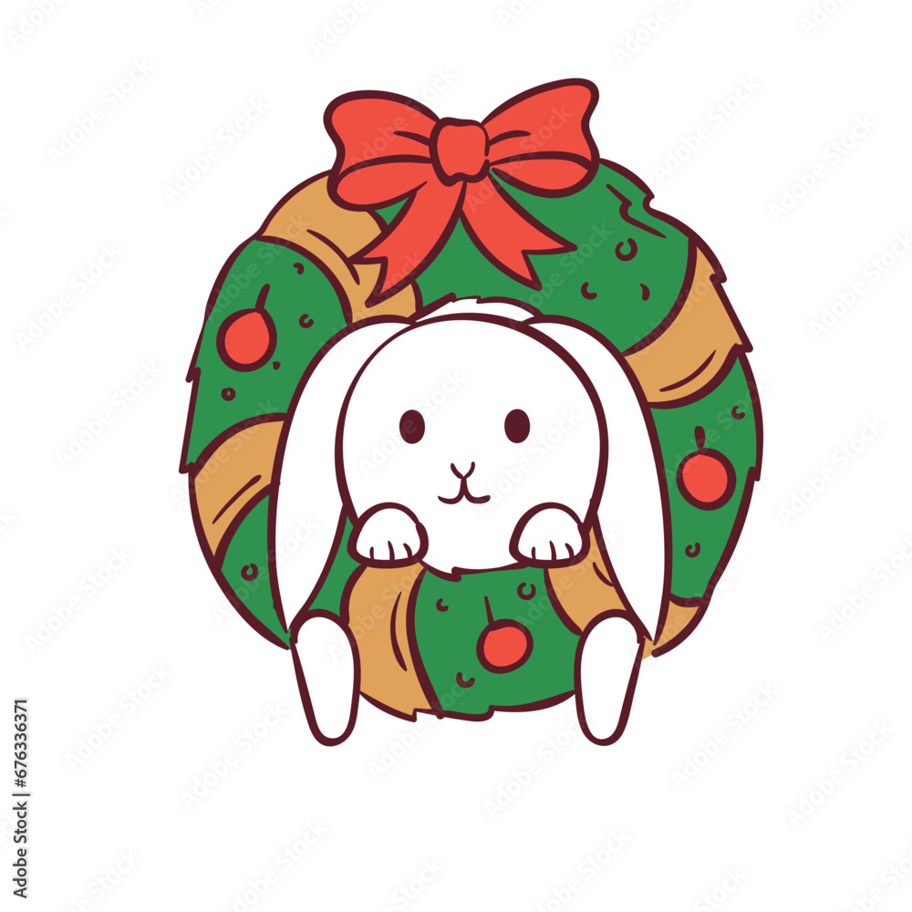 Cute Christmas Bunny Set