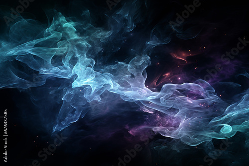 Beautiful abstract smoke illustration design