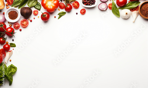 Background with food composition