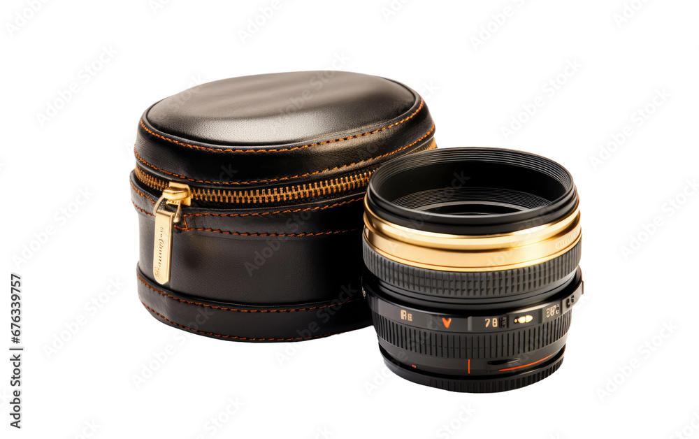 Collection of Shinning Black Lens Case Isolated on Transparent Background PNG.