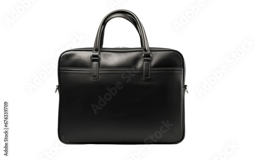 Attractive Black Color Laptop Bag Isolated on Transparent Background PNG.