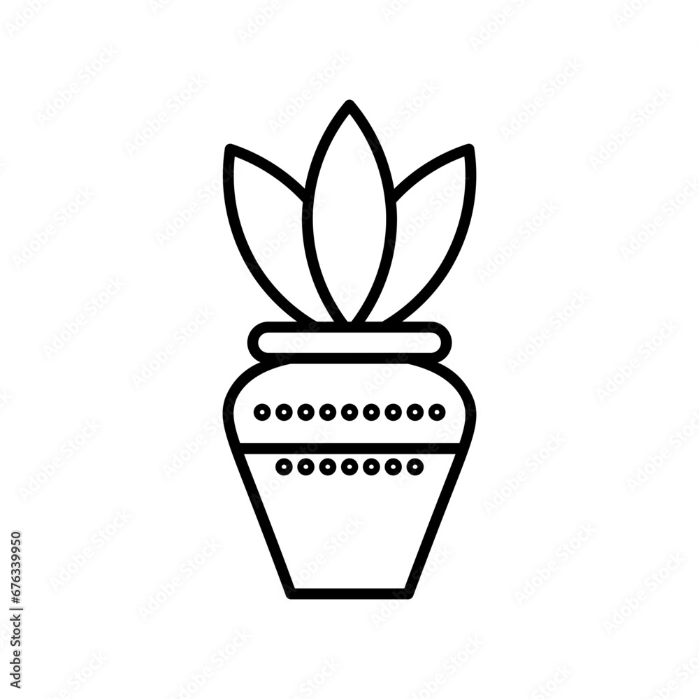 plant line icon plant line icon