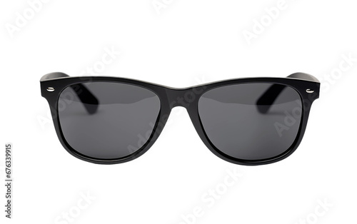 Beautiful Matte Black Sunglasses Isolated on Transparent Background PNG.