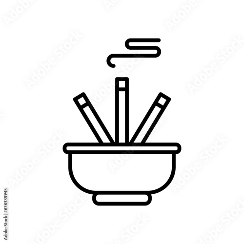 incense line icon