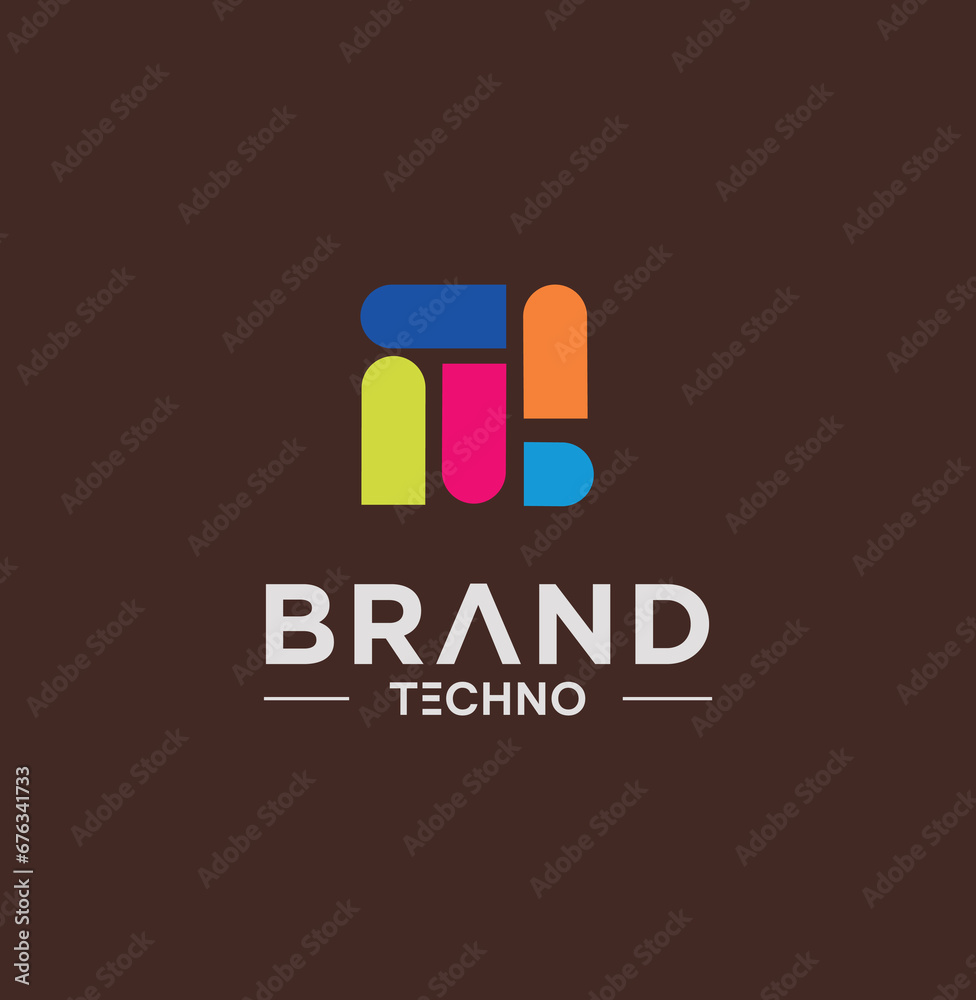 Fototapeta premium Vector Abstract Logo Design Elements Colorful icon